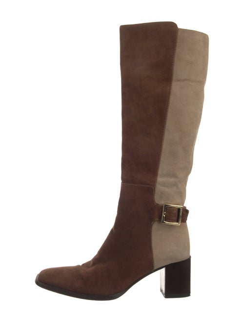 Sergio Rossi Suede Riding Boots