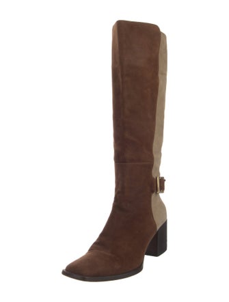 Sergio Rossi Suede Riding Boots
