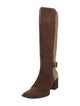 Sergio Rossi Suede Riding Boots