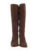 Sergio Rossi Suede Riding Boots