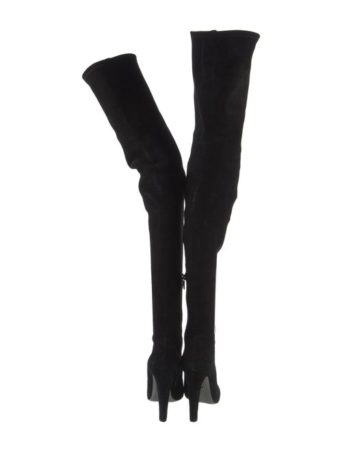 Sergio Rossi Suede Sock Boots