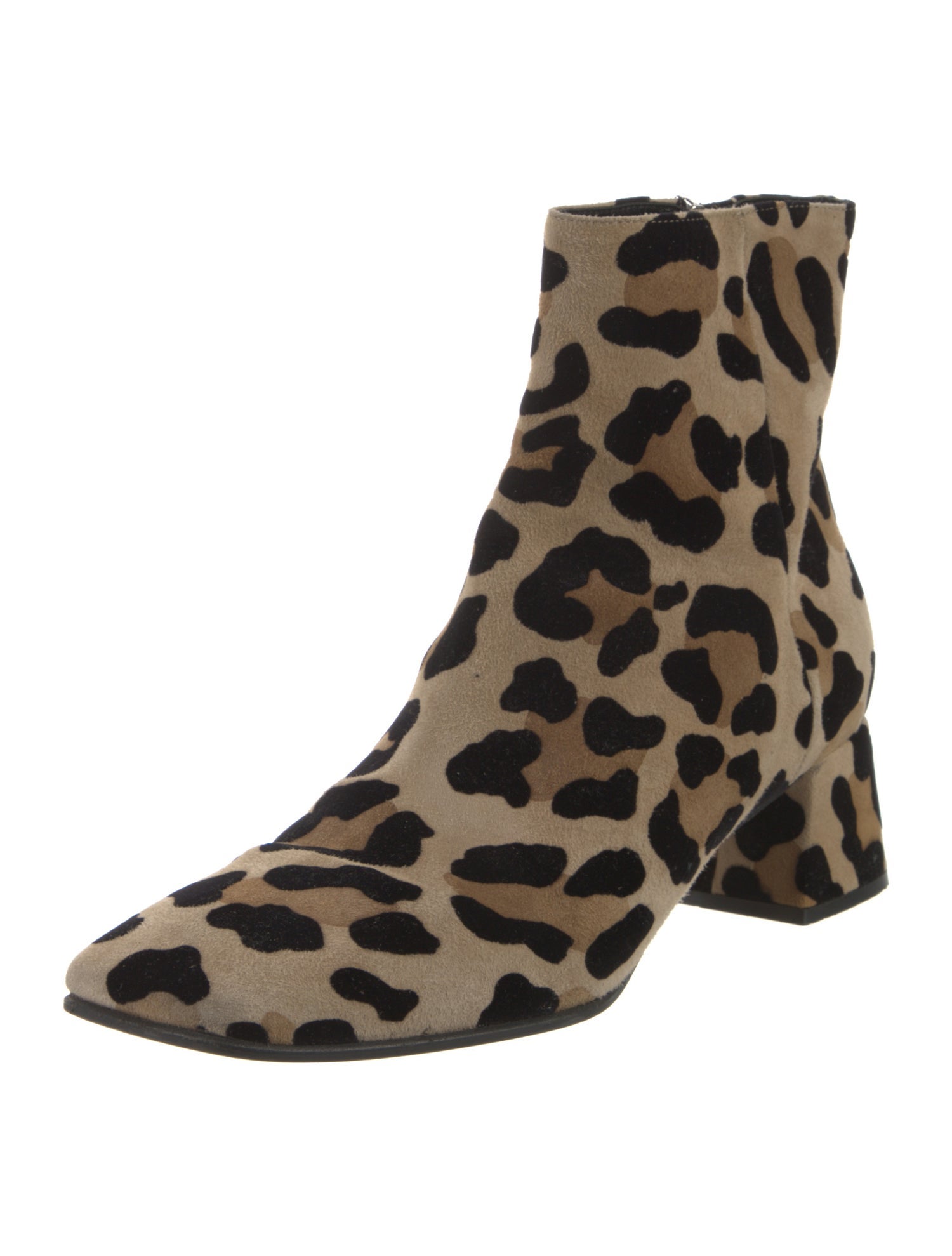 Sergio Rossi Suede Animal Print Boots