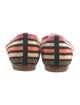 Sergio Rossi Canvas Striped D'Orsay Flats