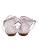 Sergio Rossi Leather T-Strap Sandals