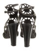 Sergio Rossi Suede Studded Accents T-Strap Pumps
