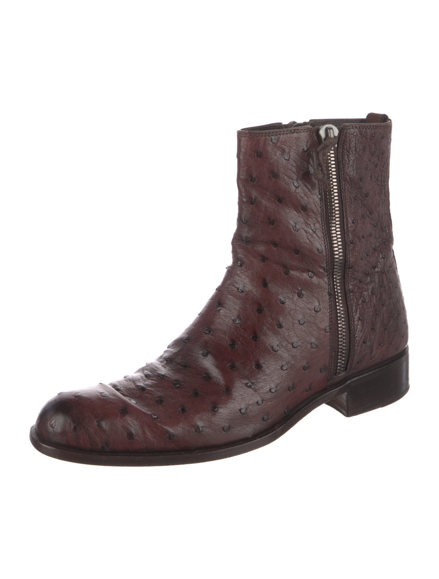 Sergio Rossi Ostrich Boots