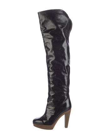 Sergio Rossi Patent Leather Boots