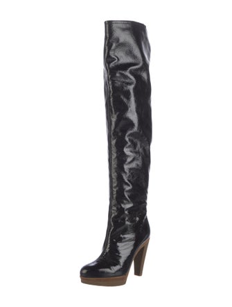 Sergio Rossi Patent Leather Boots