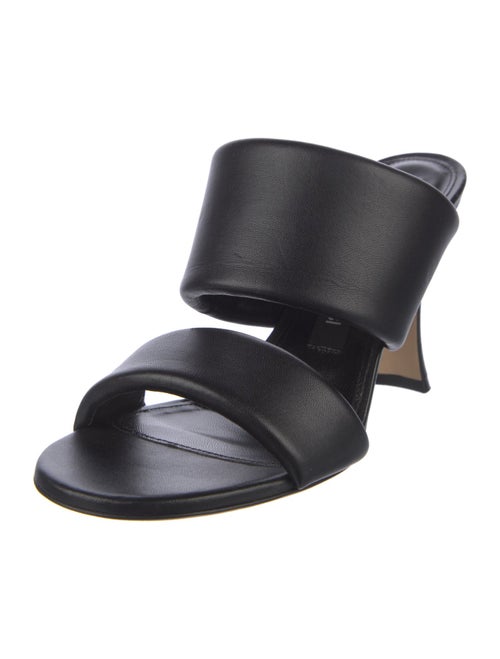 Sergio Rossi Leather Slides