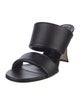 Sergio Rossi Leather Slides