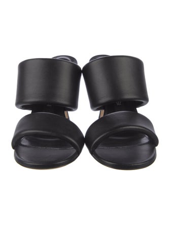 Sergio Rossi Leather Slides