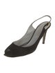 Sergio Rossi Suede Slingback Pumps