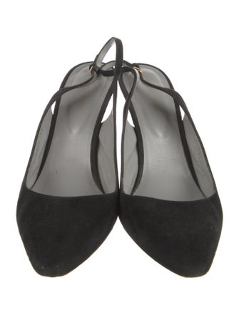 Sergio Rossi Suede Slingback Pumps