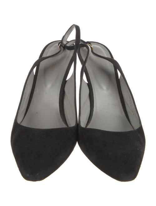 Sergio Rossi Suede Slingback Pumps