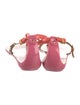 Sergio Rossi Rubber T-Strap Sandals