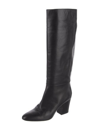 Sergio Rossi Leather Riding Boots