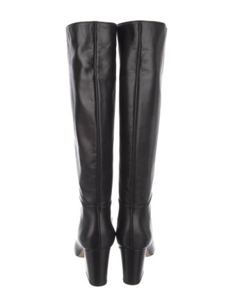 Sergio Rossi Leather Riding Boots