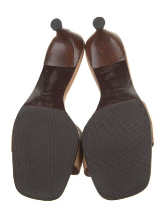 Sergio Rossi Leather Slides