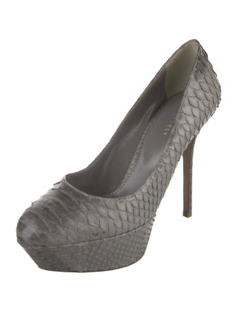 Sergio Rossi Python Animal Print Pumps