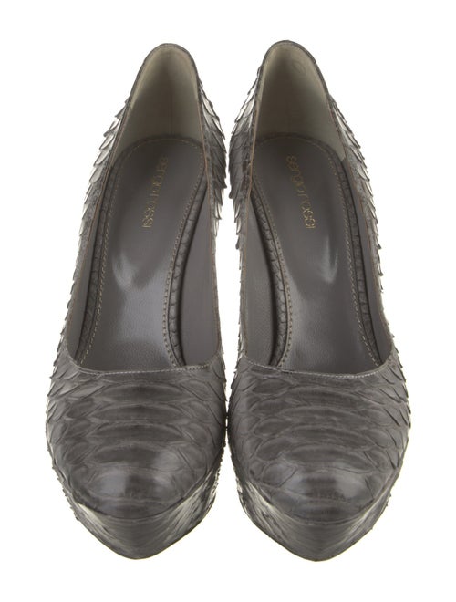 Sergio Rossi Python Animal Print Pumps