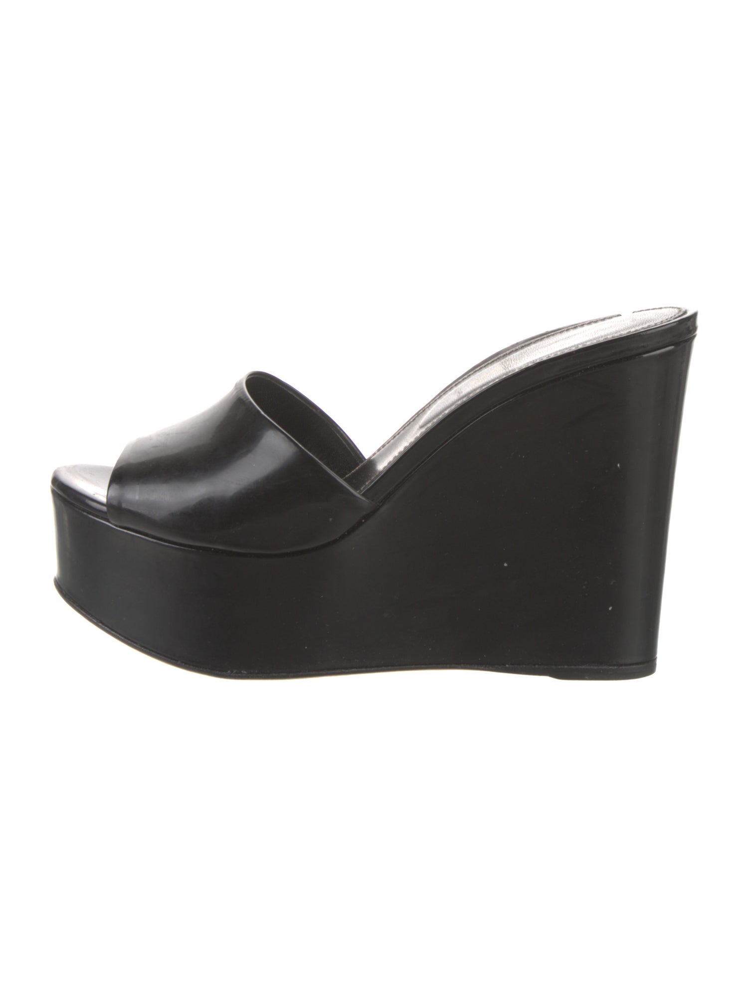 Sergio Rossi Patent Leather Slides