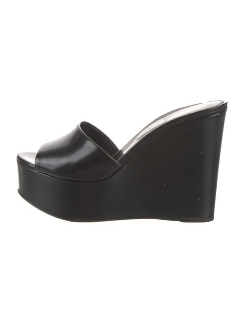 Sergio Rossi Patent Leather Slides