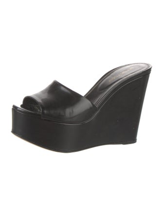 Sergio Rossi Patent Leather Slides