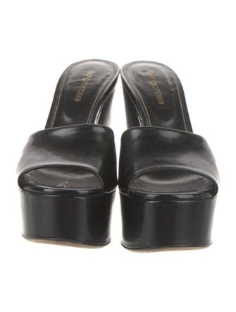Sergio Rossi Patent Leather Slides
