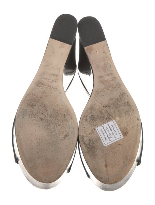 Sergio Rossi Patent Leather Slides