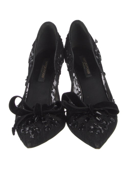 Sergio Rossi Lace Lace Pattern Pumps