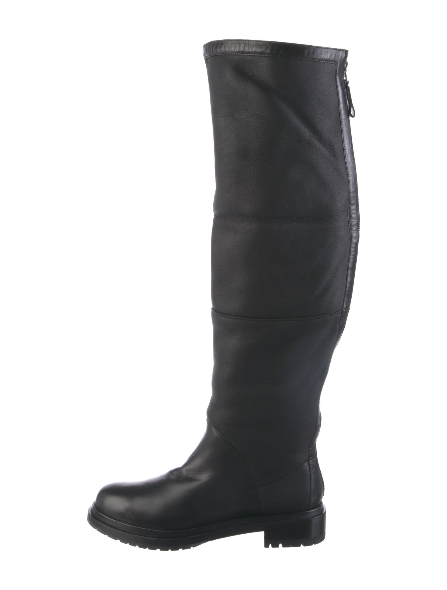 Sergio Rossi Leather Embroidered Accent Boots