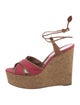 Sergio Rossi Canvas Slingback Sandals