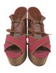 Sergio Rossi Canvas Slingback Sandals