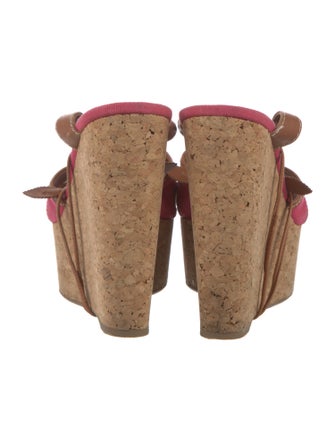 Sergio Rossi Canvas Slingback Sandals