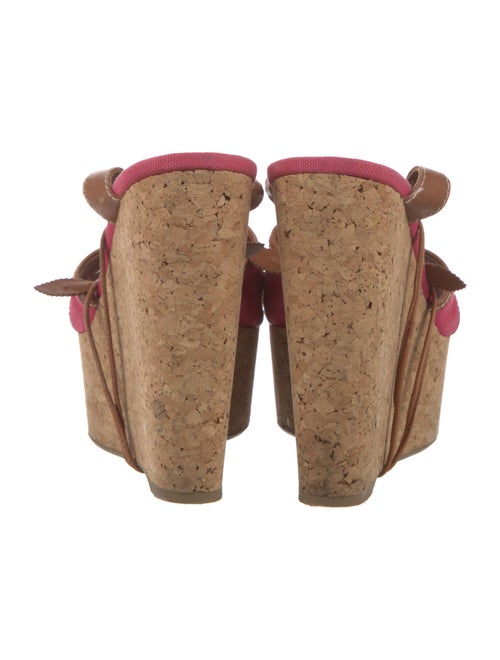 Sergio Rossi Canvas Slingback Sandals