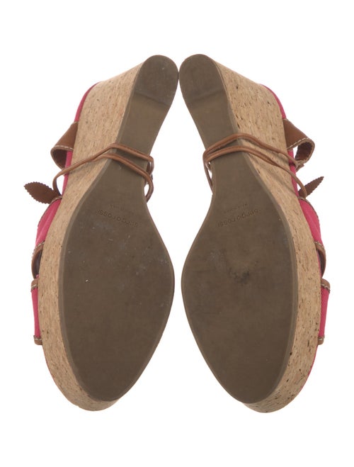 Sergio Rossi Canvas Slingback Sandals