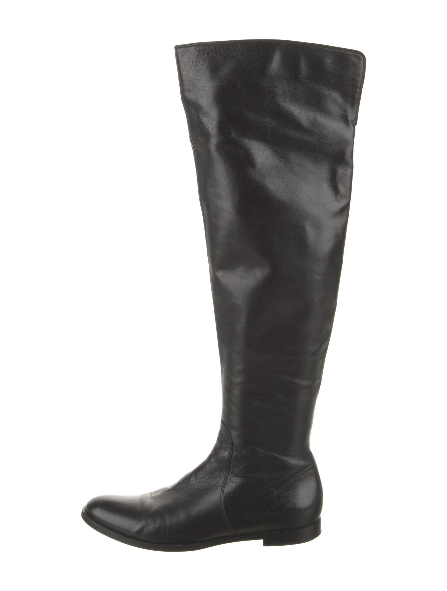 Sergio Rossi Leather Riding Boots