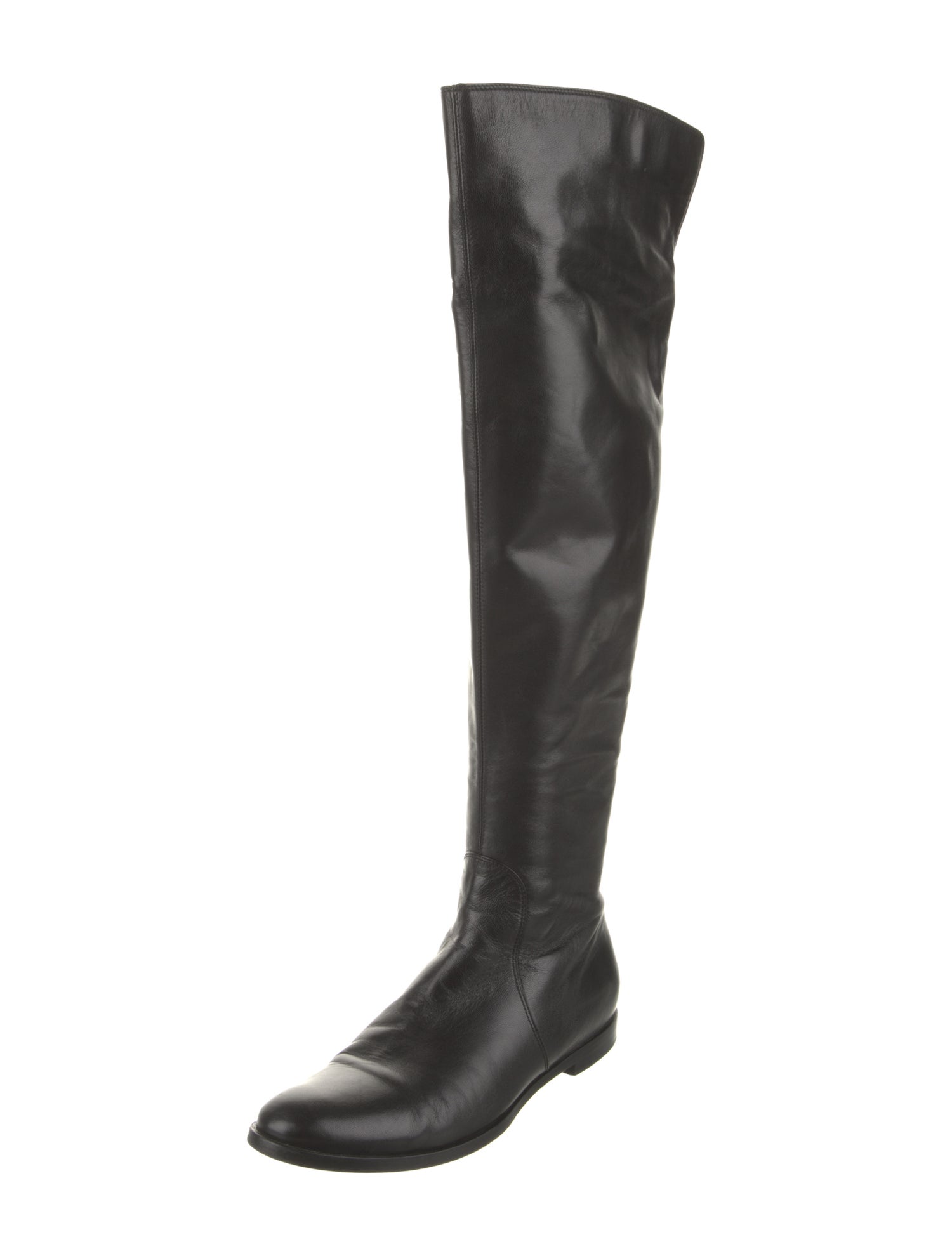 Sergio Rossi Leather Riding Boots