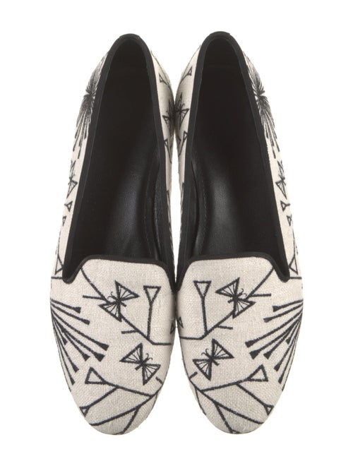 Sergio Rossi Canvas Printed Loafers