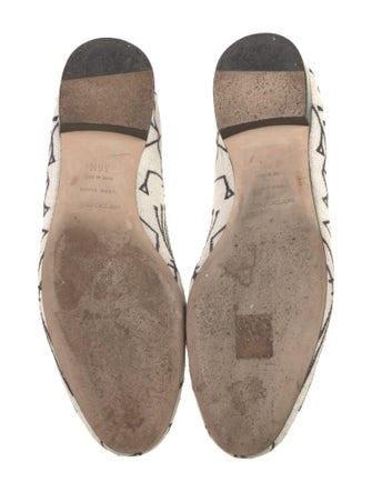 Sergio Rossi Canvas Printed Loafers