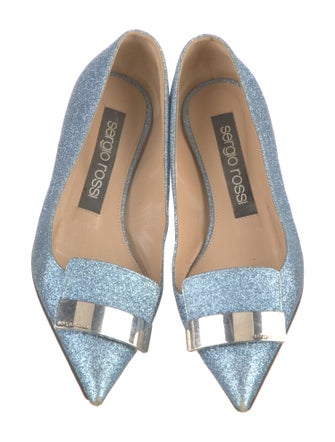 Sergio Rossi Glitter Flats