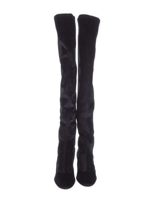 Sergio Rossi Suede Sock Boots