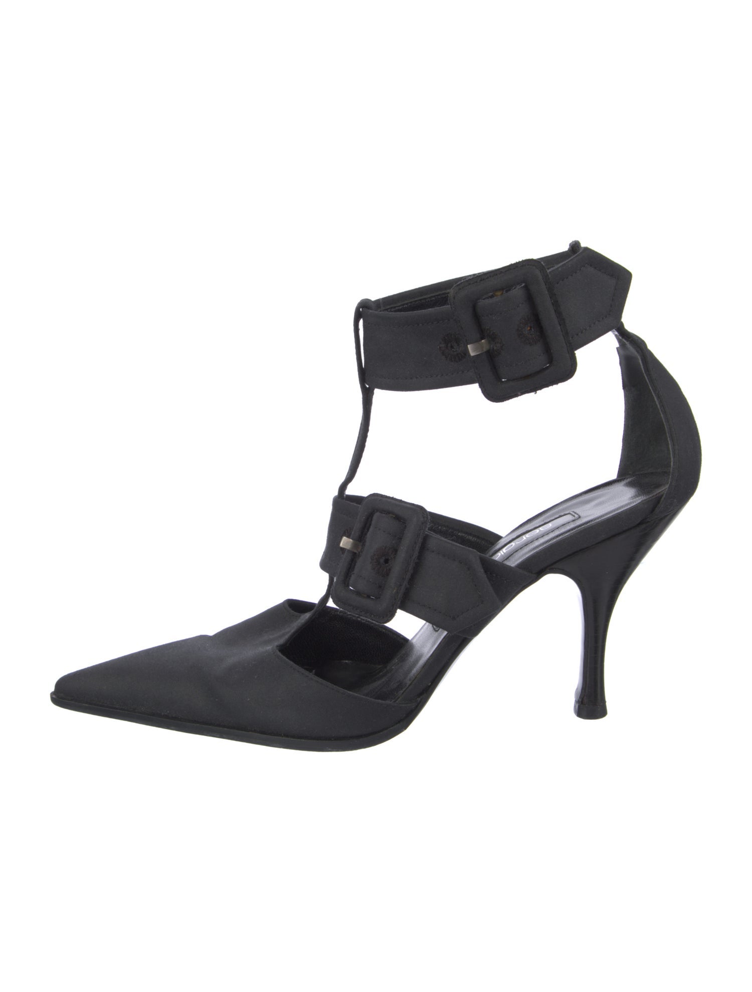Sergio Rossi Leather T-Strap Pumps