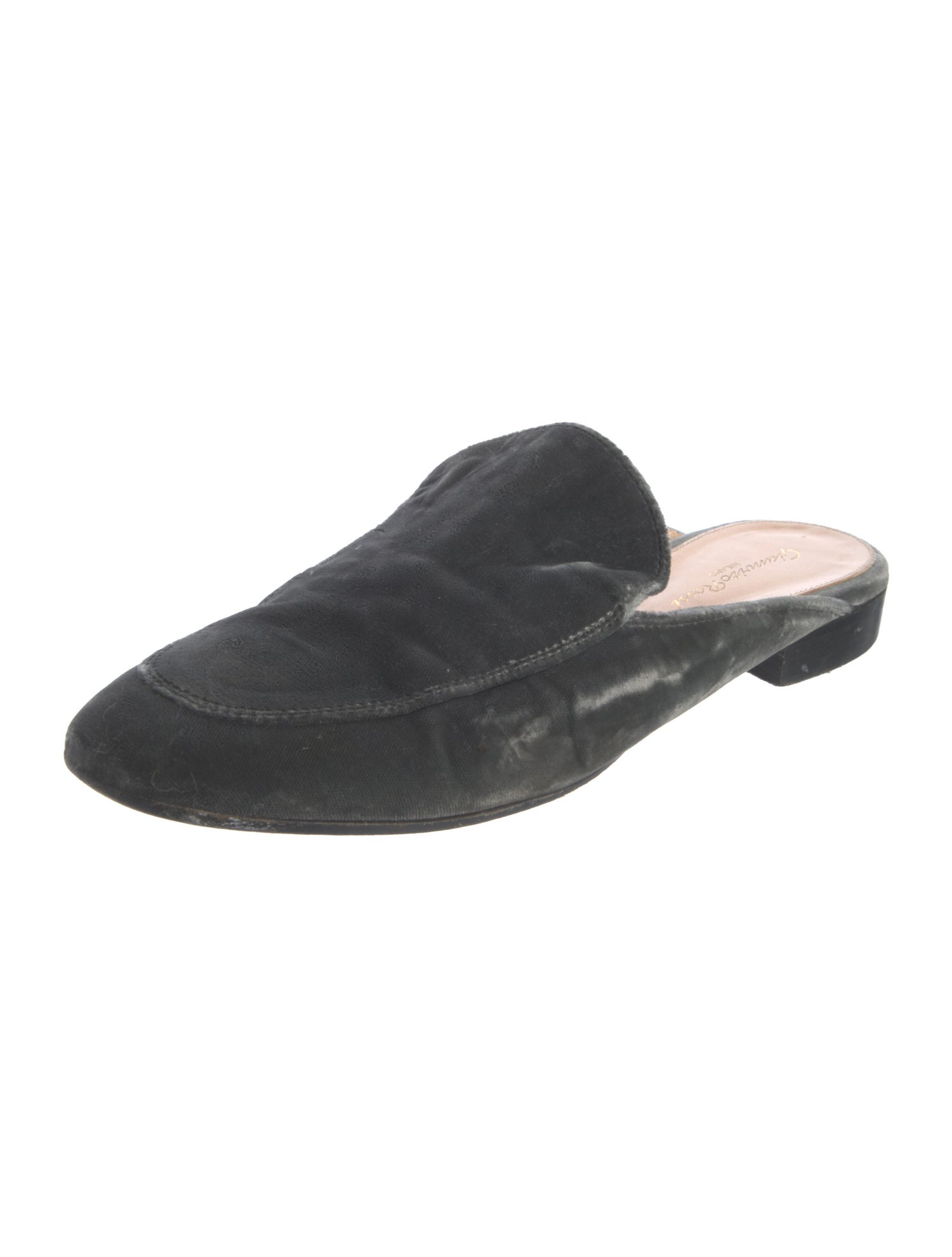 Sergio Rossi Velvet Mules