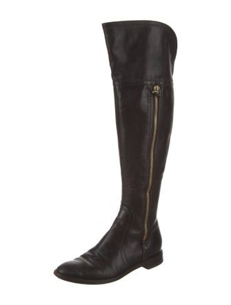 Sergio Rossi Leather Riding Boots