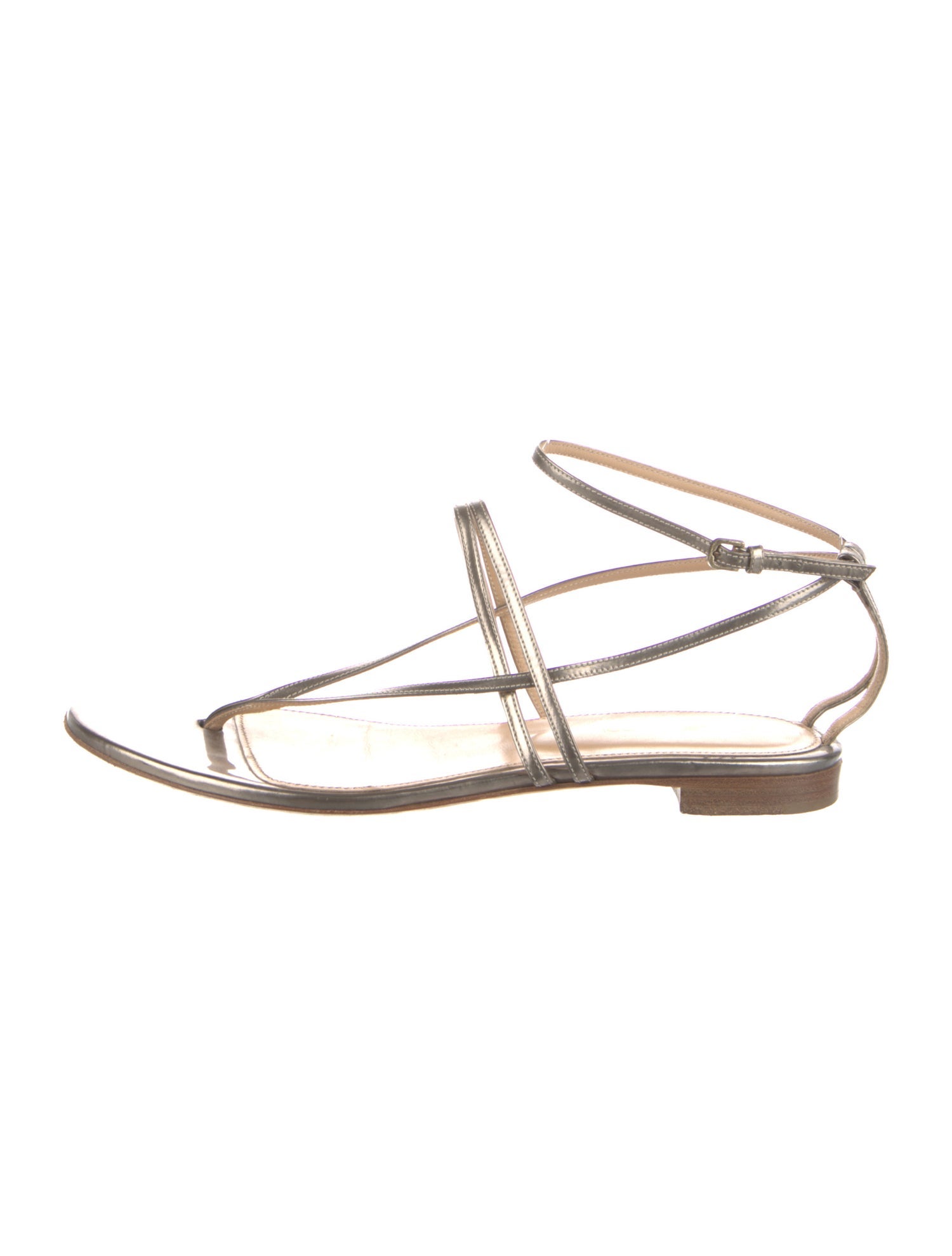 Sergio Rossi Leather Slingback Sandals