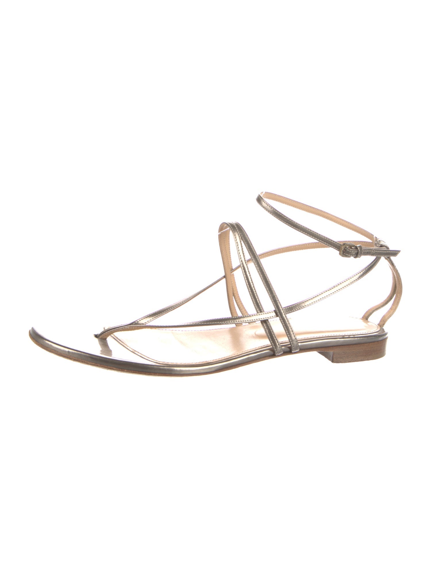 Sergio Rossi Leather Slingback Sandals