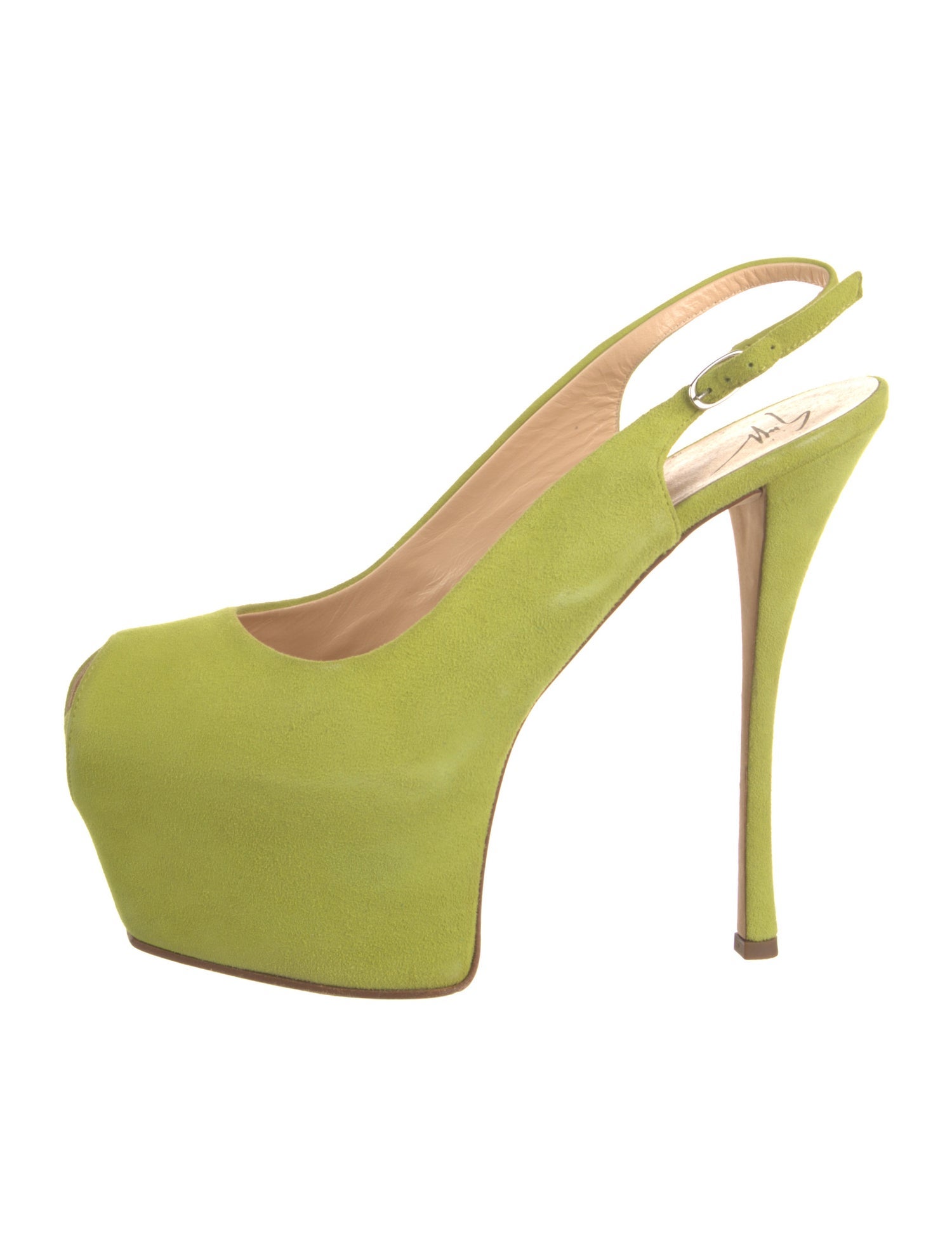 Sergio Rossi Suede Slingback Pumps