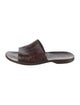 Sergio Rossi Leather Slides