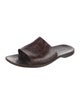 Sergio Rossi Leather Slides